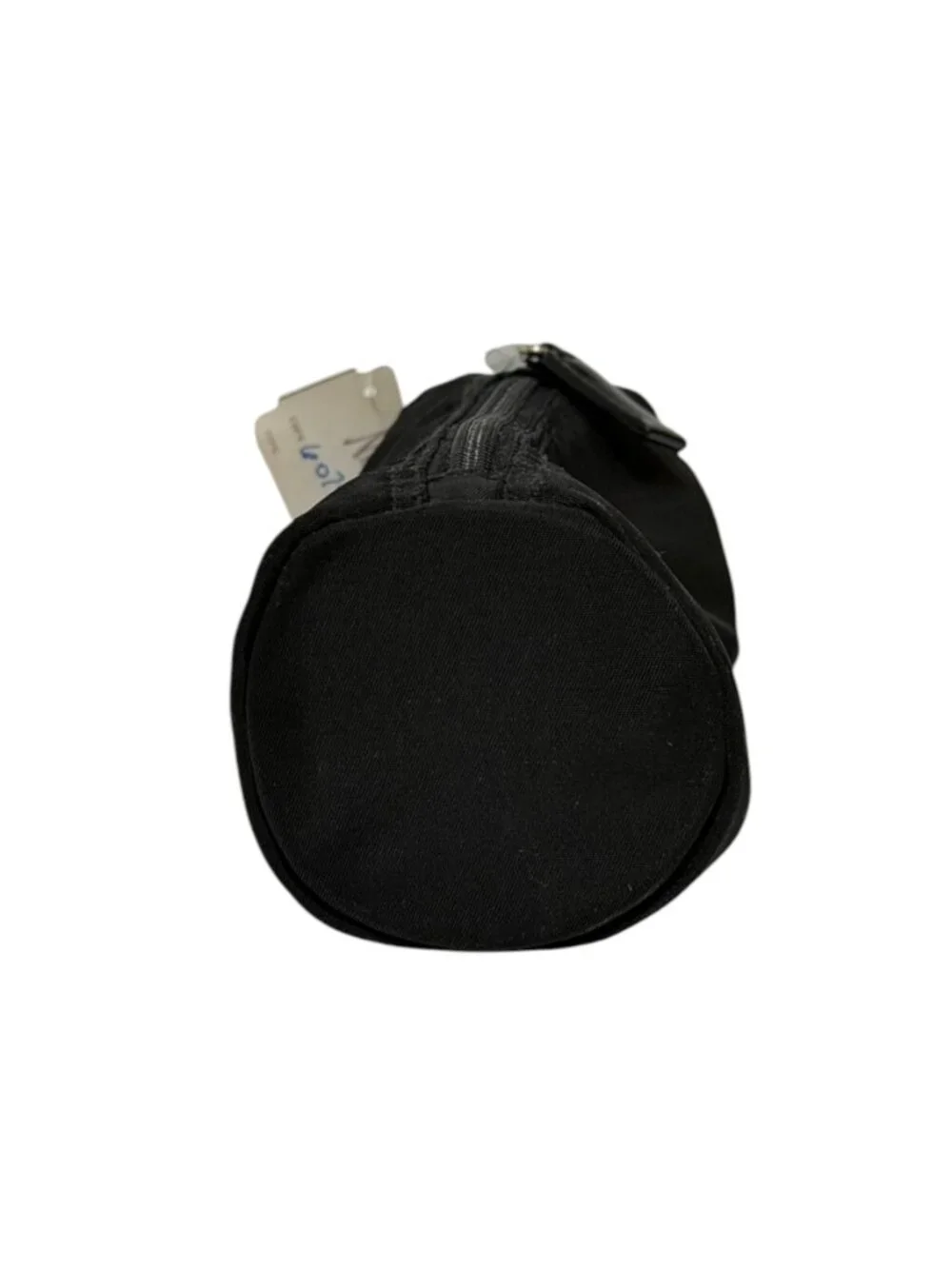 NWT Prada VINTAGE Black Nylon Vela Cylinder Cosmetic Pouch
